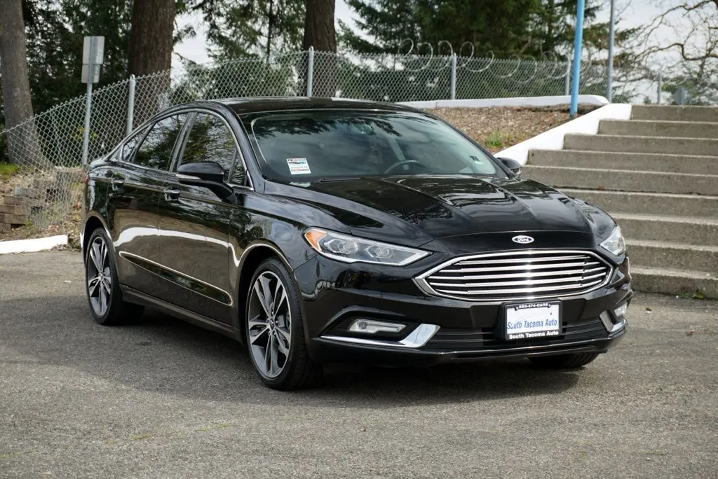 Black 2018 Ford Fusion Titanium for sale in Tacoma, WA