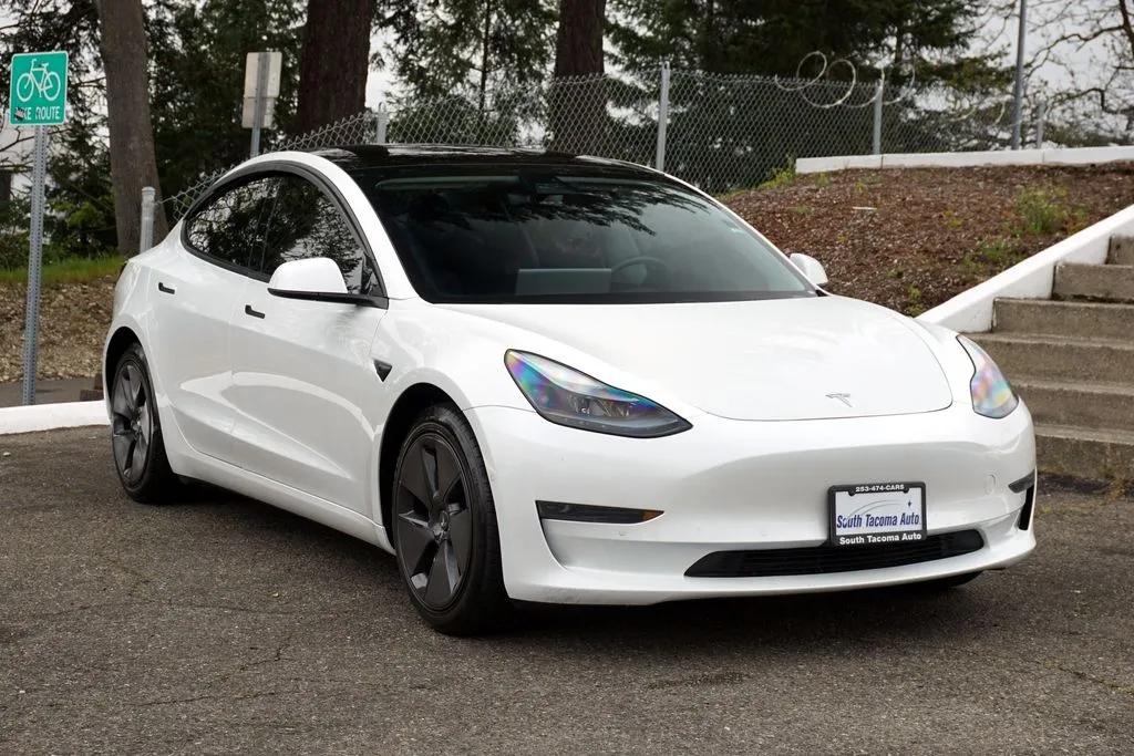 White 2021 Tesla Model 3 Standard Range Plus for sale in Tacoma, WA
