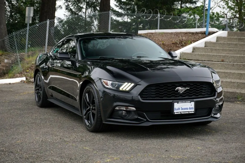 Black 2017 Ford Mustang EcoBoost for sale in Tacoma, WA