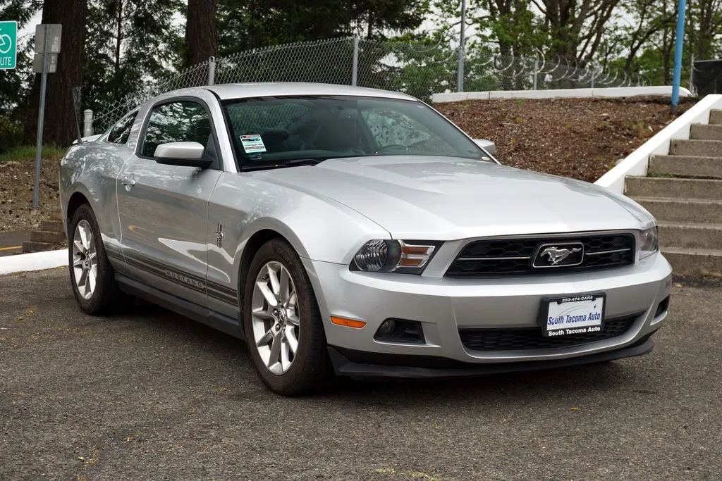 Silver 2011 Ford Mustang V6 Premium for sale in Tacoma, WA