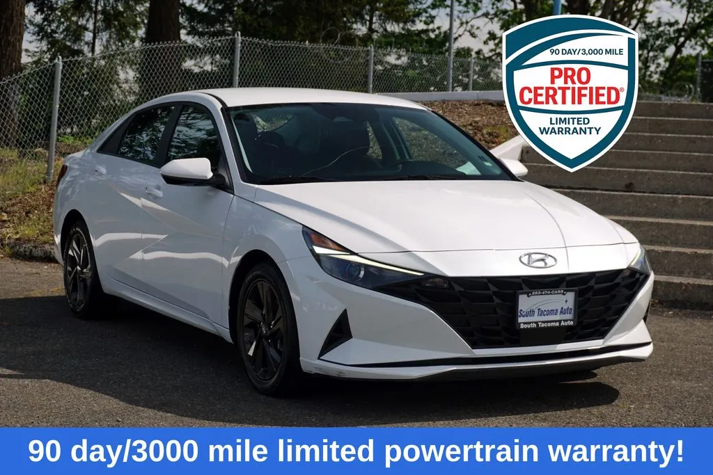 White 2021 Hyundai Elantra SEL for sale in Tacoma, WA
