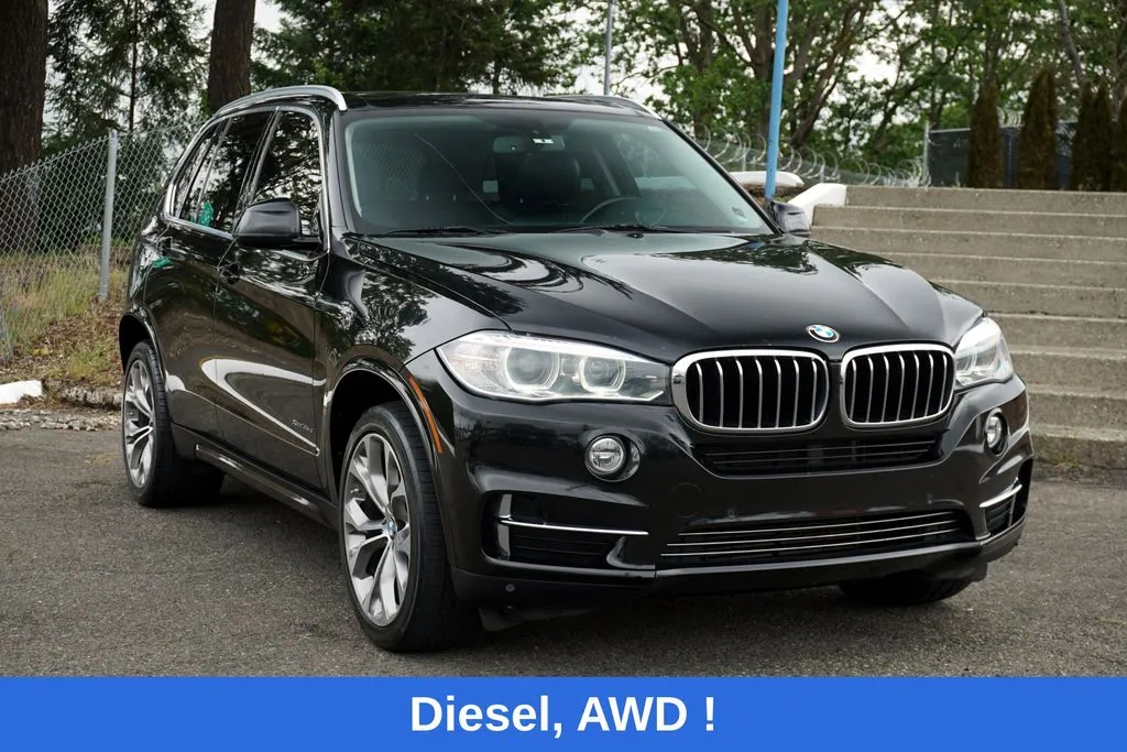 Black 2015 BMW X5 xDrive35d for sale in Tacoma, WA