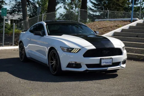 White 2017 Ford Mustang EcoBoost Premium for sale in Tacoma, WA