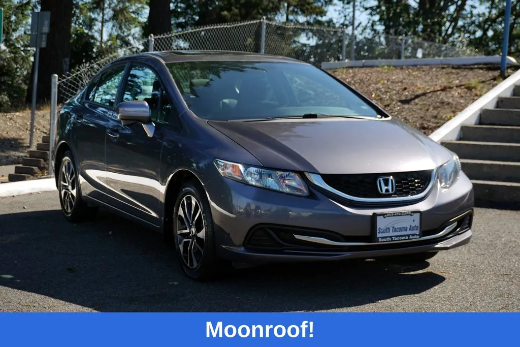 Gray 2015 Honda Civic EX for sale in Tacoma, WA