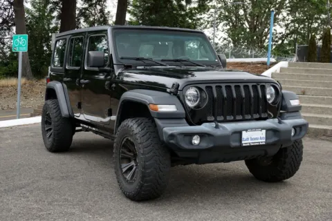 Black 2019 Jeep Wrangler Unlimited Sport for sale in Tacoma, WA