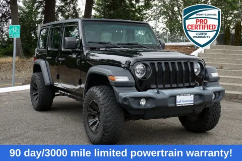 Black 2019 Jeep Wrangler Unlimited Sport for sale in Tacoma, WA