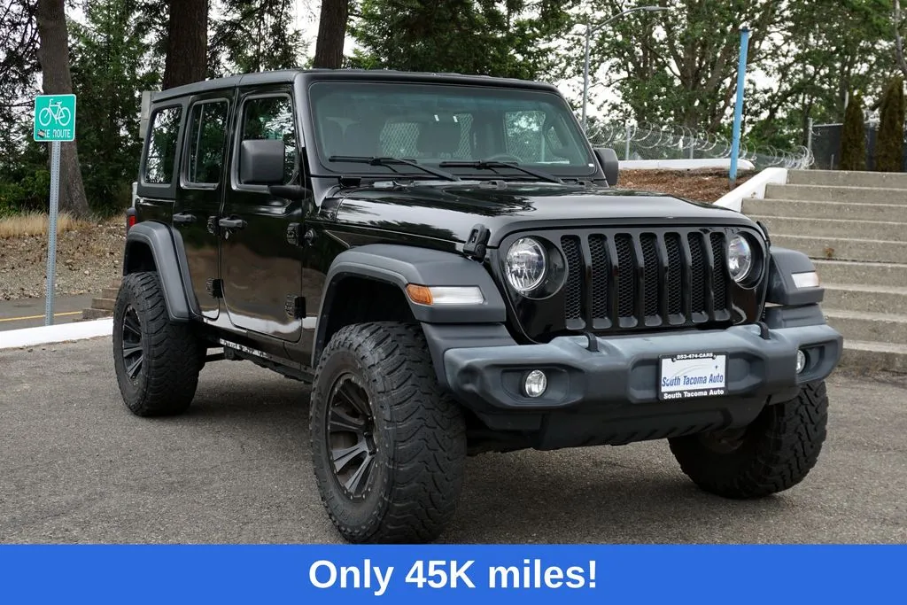 Black 2019 Jeep Wrangler Unlimited Sport for sale in Tacoma, WA