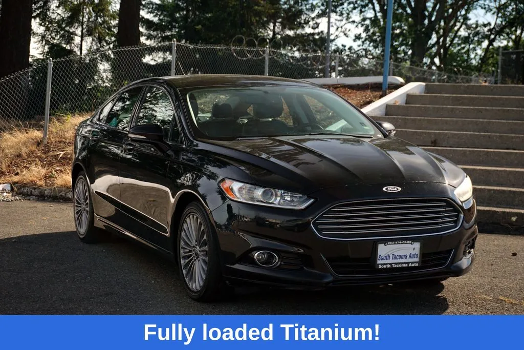 Black 2016 Ford Fusion Titanium for sale in Tacoma, WA