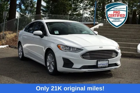 White 2020 Ford Fusion Hybrid SE for sale in Tacoma, WA