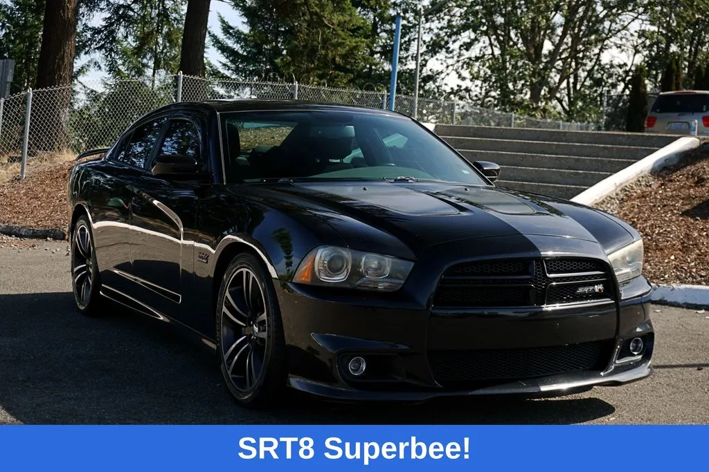 Black 2013 Dodge Charger SRT8 Superbee for sale in Tacoma, WA
