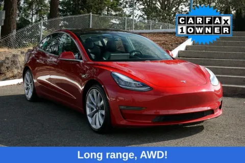 Red 2018 Tesla Model 3 Long Range for sale in Tacoma, WA