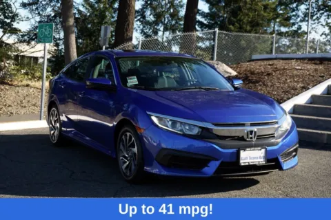 Blue 2016 Honda Civic EX for sale in Tacoma, WA