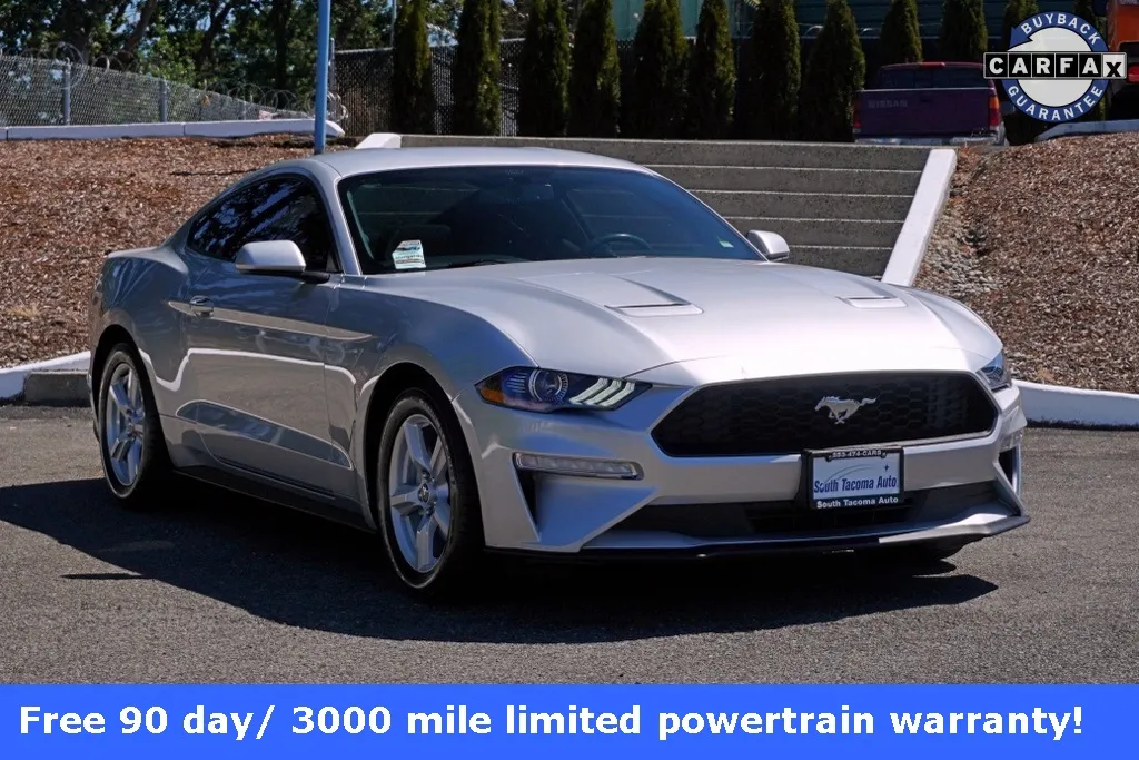 Silver 2018 Ford Mustang EcoBoost for sale in Tacoma, WA