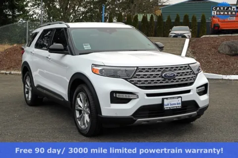 White 2022 Ford Explorer Limited for sale in Tacoma, WA