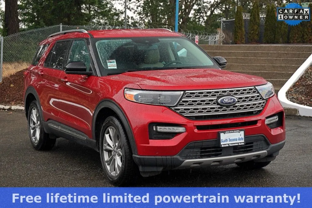 Red 2023 Ford Explorer Limited for sale in Tacoma, WA