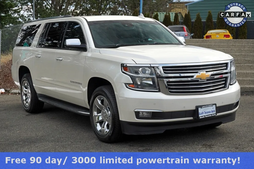 White 2015 Chevrolet Suburban LTZ for sale in Tacoma, WA