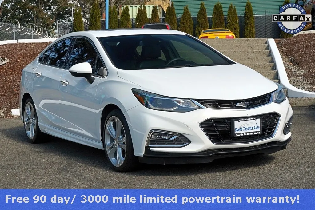 White 2018 Chevrolet Cruze Premier for sale in Tacoma, WA