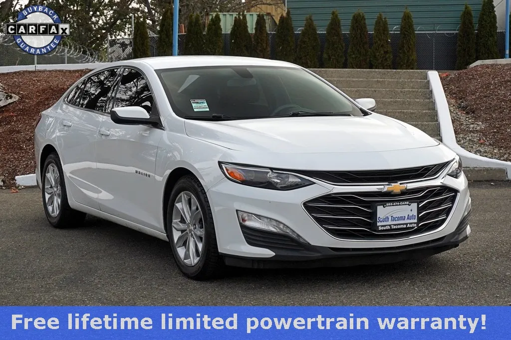 White 2019 Chevrolet Malibu LT for sale in Tacoma, WA