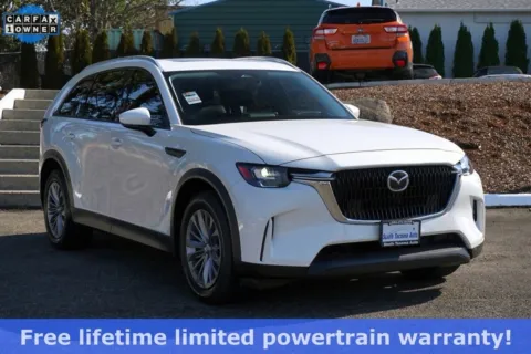 White 2024 Mazda CX-90 3.3 Turbo Preferred Plus AWD Hybrid for sale in Tacoma, WA