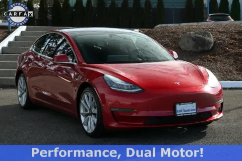 Red 2020 Tesla Model 3 Performance for sale in Tacoma, WA