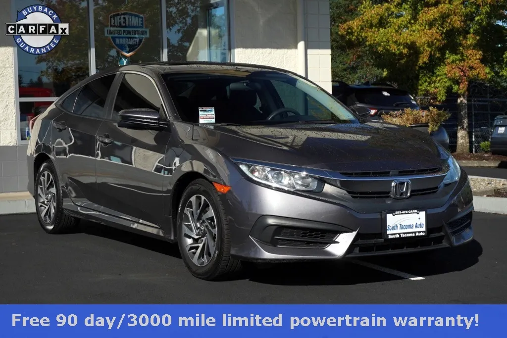 Gray 2017 Honda Civic EX for sale in Tacoma, WA