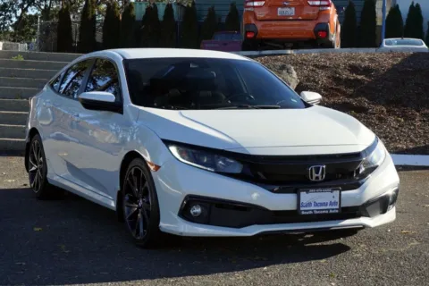 White 2019 Honda Civic Sport for sale in Tacoma, WA