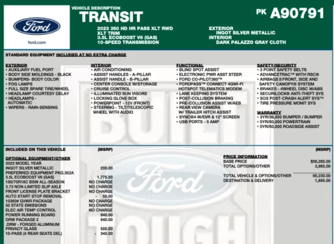 Another view of 2023 Ford Transit 350 HD XLT for sale in Orem, UT at AutoMatch