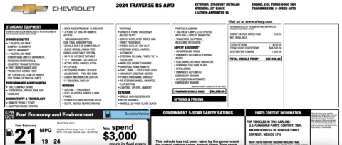 Photos of 2024 Chevrolet Traverse RS for sale in Orem, UT at AutoMatch