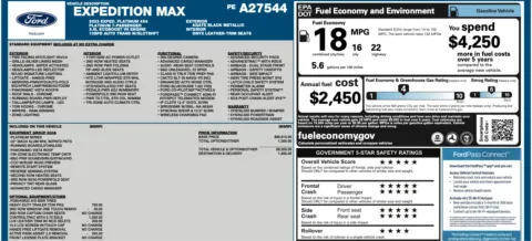 Another view of 2023 Ford Expedition MAX Platinum for sale in Orem, UT at AutoMatch