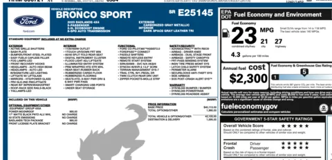 Photos of 2025 Ford Bronco Sport Badlands for sale in Orem, UT at AutoMatch