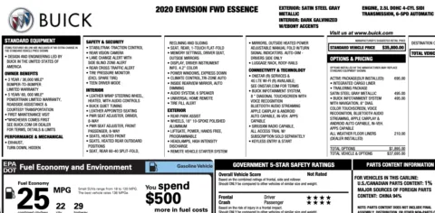 Photos of 2020 Buick Envision Essence for sale in Orem, UT at AutoMatch