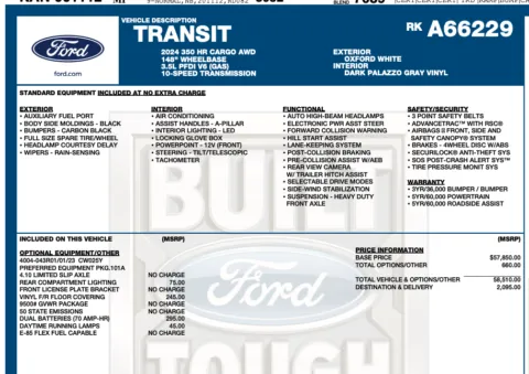 Photos of 2024 Ford Transit 350 for sale in Orem, UT at AutoMatch