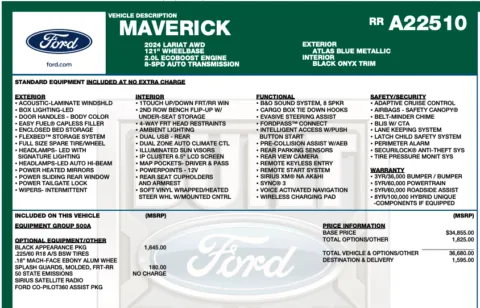 Another view of 2024 Ford Maverick Lariat for sale in Orem, UT at AutoMatch