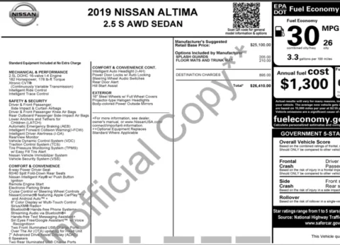 Photos of 2019 Nissan Altima 2.5 S for sale in Orem, UT at AutoMatch