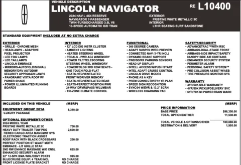 Photos of 2024 Lincoln Navigator L Reserve for sale in Orem, UT at AutoMatch