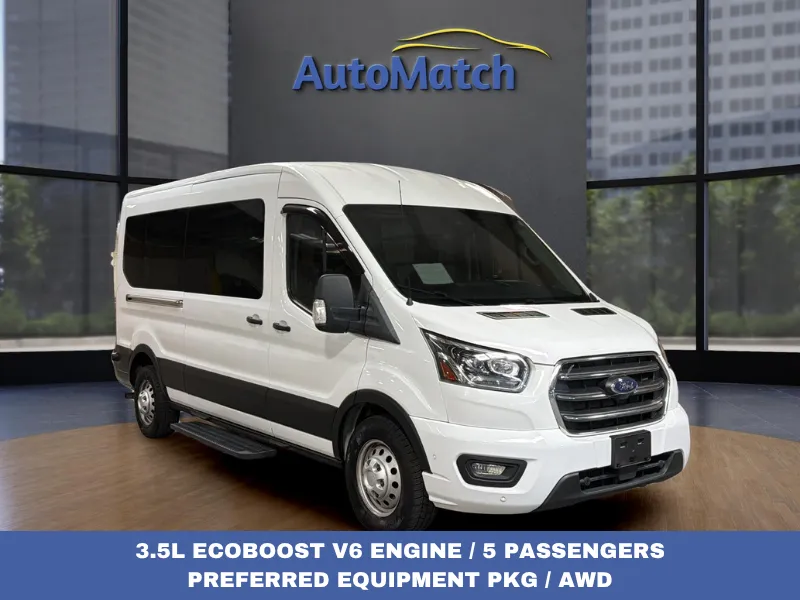 2020 Ford Transit 350 XLT Med Roof Sliding Pass. 148 AWD's photo