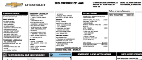 Photos of 2024 Chevrolet Traverse Z71 for sale in Orem, UT at AutoMatch