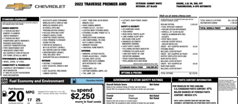 Photos of 2022 Chevrolet Traverse Premier for sale in Orem, UT at AutoMatch