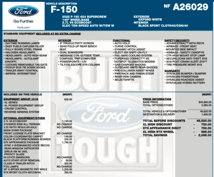 Photos of 2022 Ford F-150 XL for sale in Orem, UT at AutoMatch