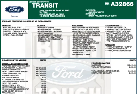 Photos of 2024 Ford Transit 350 HD XL for sale in Orem, UT at AutoMatch