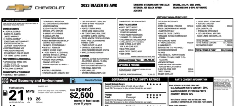 Photos of 2023 Chevrolet Blazer RS for sale in Orem, UT at AutoMatch