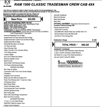 Photos of 2023 Ram 1500 Classic Tradesman for sale in Orem, UT at AutoMatch