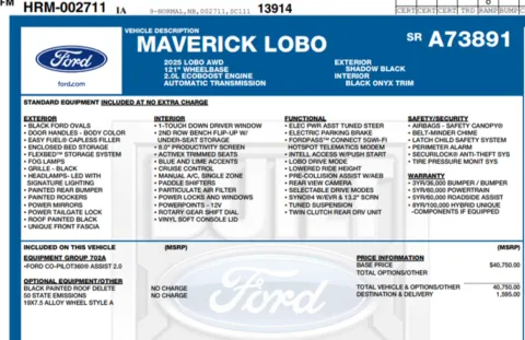 Photos of 2025 Ford Maverick Lobo for sale in Orem, UT at AutoMatch