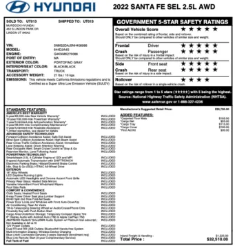 Photos of 2022 Hyundai SANTA FE SEL for sale in Orem, UT at AutoMatch