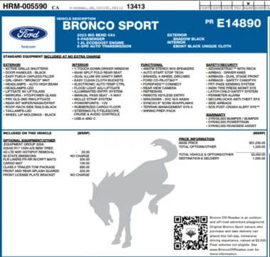 Another view of 2023 Ford Bronco Sport Big Bend for sale in Orem, UT at AutoMatch
