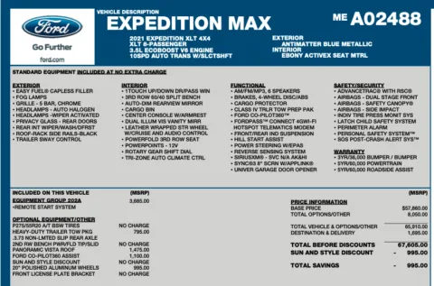 Photos of 2021 Ford Expedition MAX XLT for sale in Orem, UT at AutoMatch