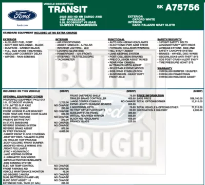 Photos of 2025 Ford Transit 350 HD for sale in Orem, UT at AutoMatch