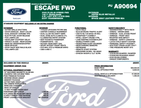 Photos of 2023 Ford Escape Plug-In Hybrid for sale in Orem, UT at AutoMatch