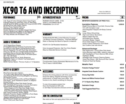 Photos of 2019 Volvo XC90 T6 Inscription for sale in Orem, UT at AutoMatch