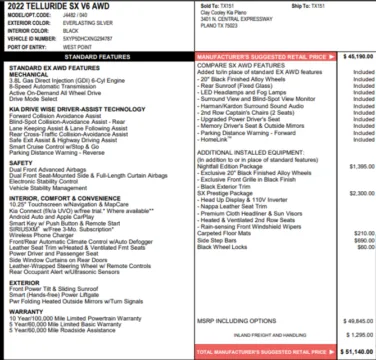 Photos of 2022 Kia Telluride SX for sale in Orem, UT at AutoMatch